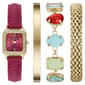 Womens Folio Watch & Set of 3 Bracelet Set - FMDFL2089 - image 1