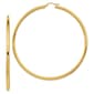 Gold Classics(tm) 14kt. Gold Polished 81mm Tube Hoop Earrings - image 1