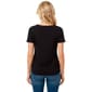 Womens AK Anne Klein Short Sleeve Scallop Neck Solid Tee - image 2