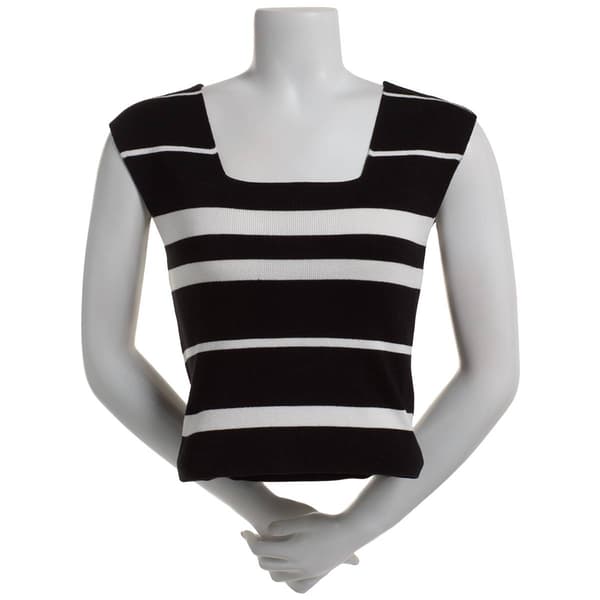 Womens Rachel Roy Stripe Sweater Tank Top - image 