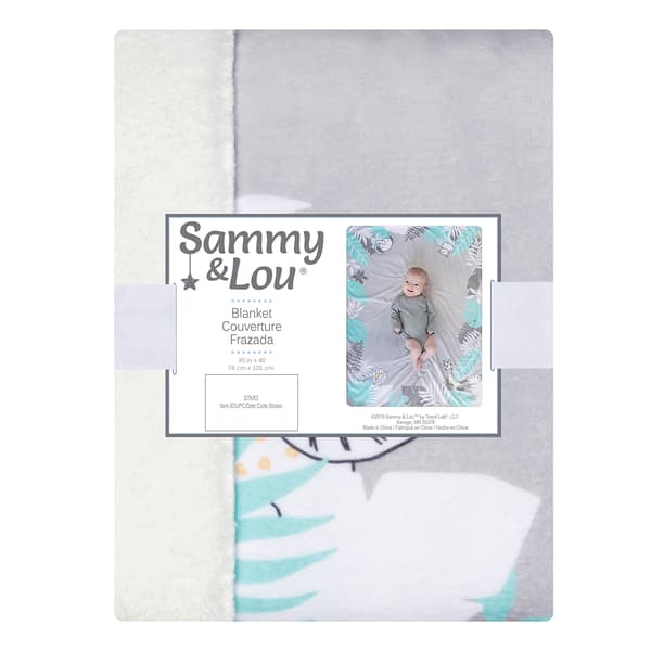 Trend Lab Safari Yearbook Minky Baby Blanket - image 