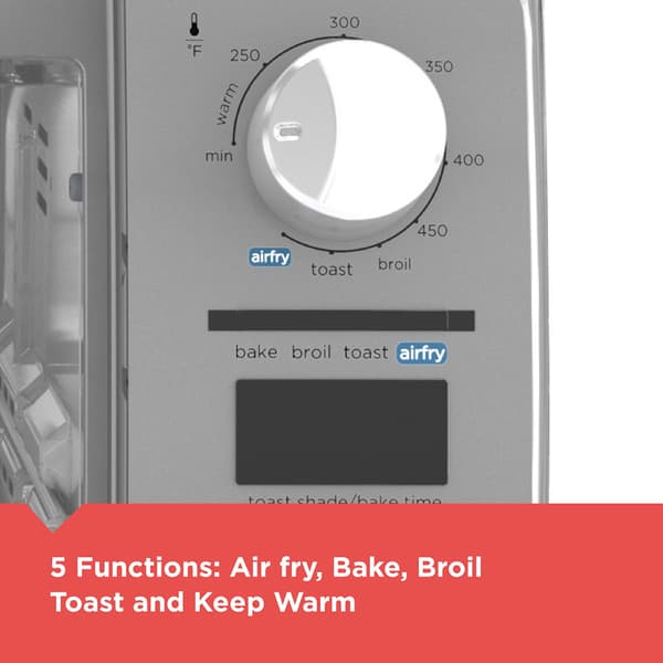 Black & Decker Crisp ''N Bake Air Fry Digital 4-Slice Toaster Oven