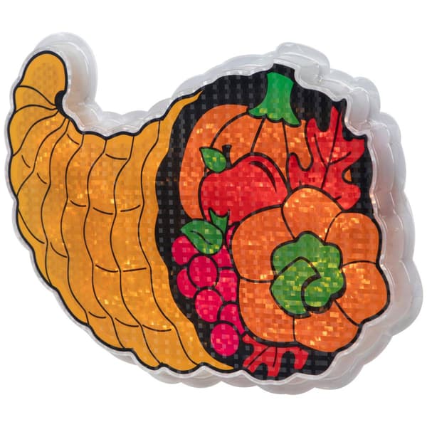 Northlight Seasonal 20in. Pre-Lit Cornucopia Window Decoration