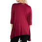 Womens 24/7 Comfort Elbow Length Open Cardigan - image 2