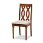 Baxton Studio Cherese Grey Fabric 5pc. Wood Dining Set - image 2