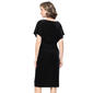 Womens SLNY Flutter Sleeve Velvet Dot Blouson Dress - image 2