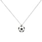 Silver-Tone Soccer Theme Chain Necklace - image 1