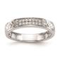 Mens Pure Fire 14kt. White Gold Lab Grown Diamond Wedding Band - image 1