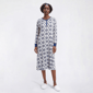 Plus Size René Rofé®  Long Sleeve Damask Printed 42" Sleepgown - image 2