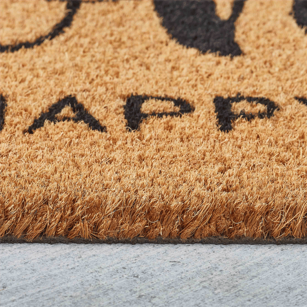 VCNY Home Home Is Our Happy Place Outdoor Coir Doormat