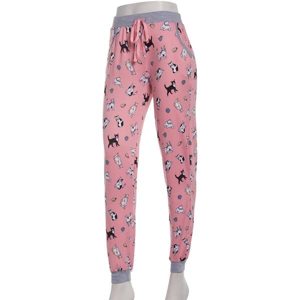 Womens Pillow Talk Cats Pajama Joggers