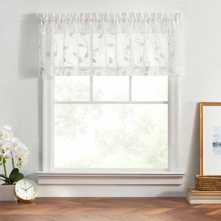 Chatham Embroidered Sheer Valance