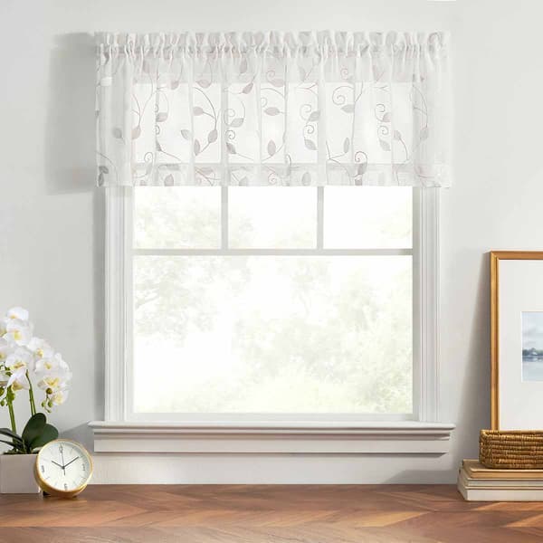 Chatham Embroidered Sheer Valance - image 