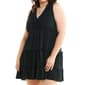 Juniors Plus No Comment Lace Neck Tiered Shift Dress - image 4