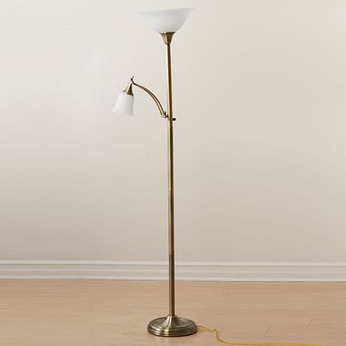 Fangio Lighting Mother/Daughter Floor Lamp - Brass