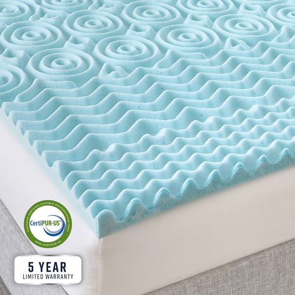 Bodipedic™ 2in. Gel-Infused Zoned Memory Foam Mattress Topper - Boscov's