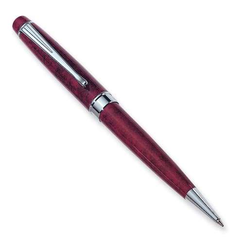 Charles Hubert Red Marbleized Ballpoint Pen - image 
