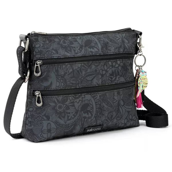 Sakroots Basic Nylon Crossbody - Black Spirit Desert