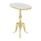 9th & Pike® Gold Marble Traditional Accent Table - image 2