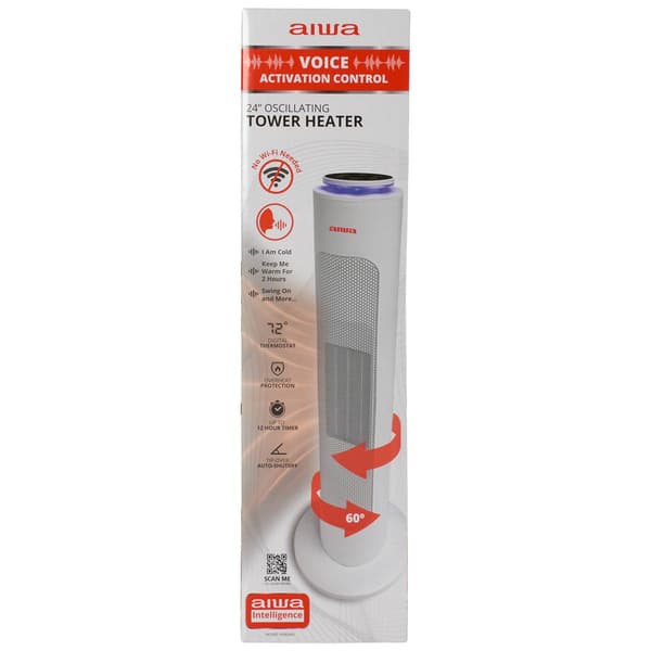 Aiwa 24 Inch Oscillating Tower Heater