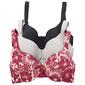 Womens Rene Rofe 3pk. Demi Light Padded Bra B28014XH3-H949L - image 1