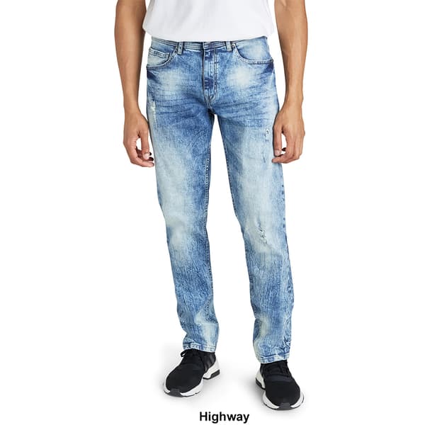 Young Mens akademiks&#174; 5 Pocket Rip Repair Denim Jeans