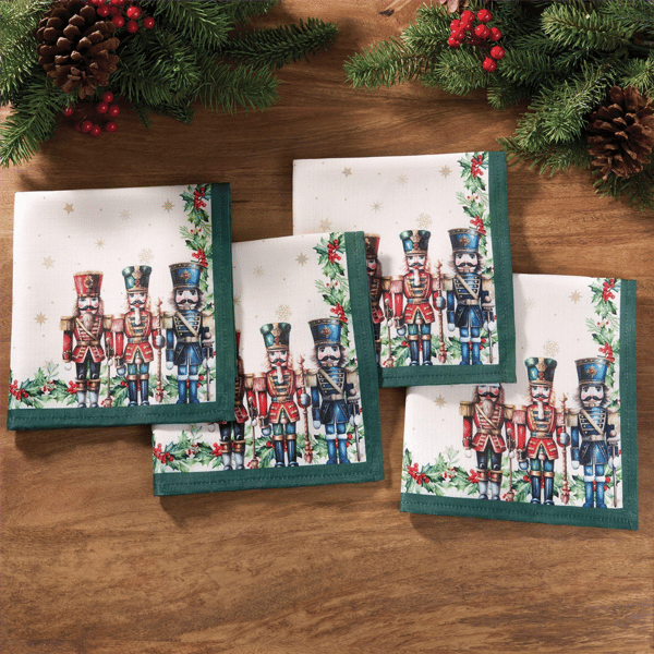 Threadmade Royal Nutcracker Napkins - Set of 4