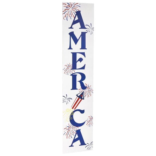 Northlight Seasonal "America" Fireworks Porch Board Sign