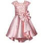 Girls &#40;7-16&#41; Bonnie Jean Short Sleeve Embroidered High Low Dress - image 3