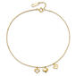 Gold Classics&#8482; 14kt. Yellow Gold Dangling Hearts Ankle Bracelet - image 4