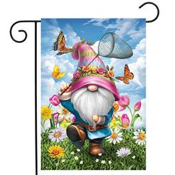 Briarwood Lane Springtime Gnome Garden Flag