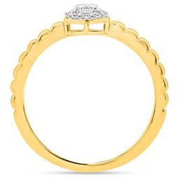 Nova Star® Yellow Gold 1/5ctw. Lab-Grown Diamond Promise Ring