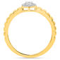Nova Star® Yellow Gold 1/5ctw. Lab-Grown Diamond Promise Ring - image 4
