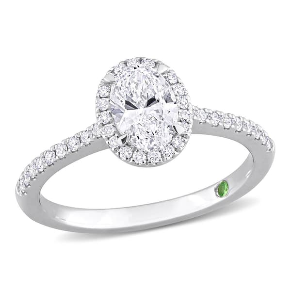 Diamond Classics(tm) 1ctw. Diamond 14kt. White Gold Oval Ring - image 
