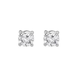 Nova Star® White Gold Lab Grown Diamond Solitaire Stud Earrings
