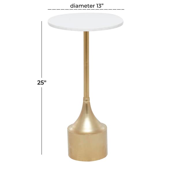 9th & Pike® Gold-Tone Metal Contemporary Accent Table