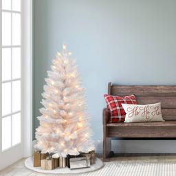 Puleo International 4ft. Pre-Lit Carson Artificial Christmas Tree