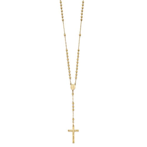 Gold Classics™ Gold Diamond Cut Rosary Y-Necklace