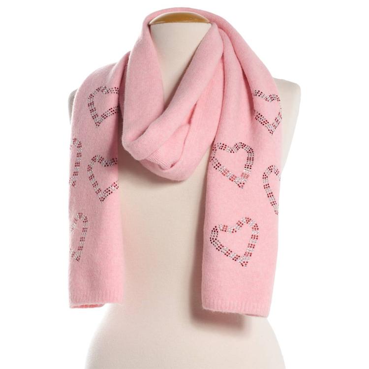 Womens Betsey Johnson Candy Cane Knit Scarf