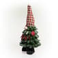 Alpine Christmas Tree Merry Gnome Statue - image 2