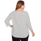Plus Size Ruby Rd. Must Haves II Holiday Dogs Stripe Tee - image 2