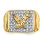 Mens Gentlemen&#8217;s Classics&#8482; 14kt. Gold 1/10ctw. Diamond Eagle Ring - image 4