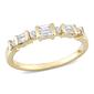 Diamond Classics&#40;tm&#41; 10kt. Gold 1/4ct. Round & Baguette Diamond Ring - image 1