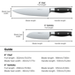 Ninja® Foodi Premium 2pc. Chef and Santoku Knife Set - image 8