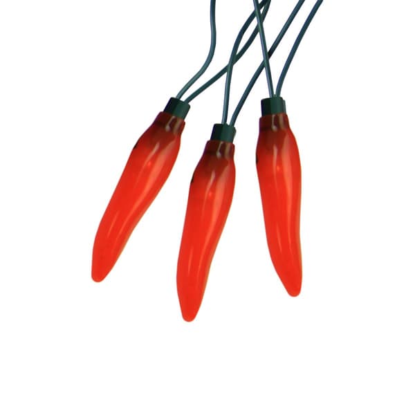 Northlight Seasonal LED Chili Pepper Patio Lights - Set of 10 - image 
