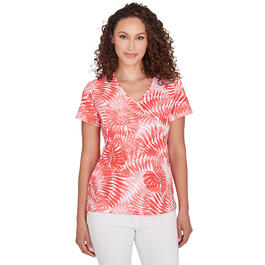 Womens Hearts of Palm Printed Essentials MonsteraParadise Top