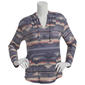 Juniors Wallflower Aztec Hacci Baja Hoodie - image 1