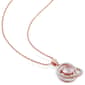 Gemstone Classics™ Silver Diamond Pendant Necklace - image 2
