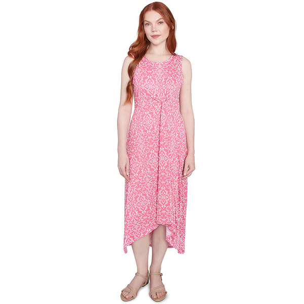 Womens Ruby Rd. Must Haves II Side Cinch High Low Dress