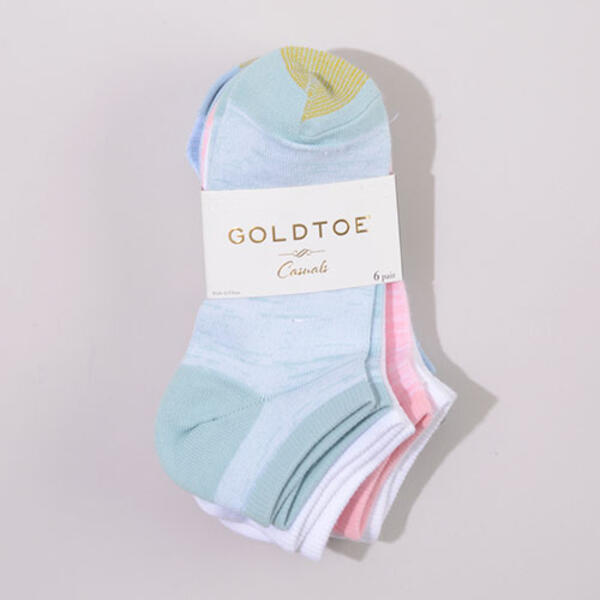 Womens Gold Toe&#40;R&#41; 6pk. Ultra Soft Freed Feed Liner Socks - image 
